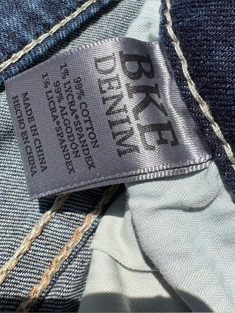 BKE Jake Bootleg Jeans Men’s Size 33L Blue Denim Bootcut (Measures 33") - Picture 6 of 8
